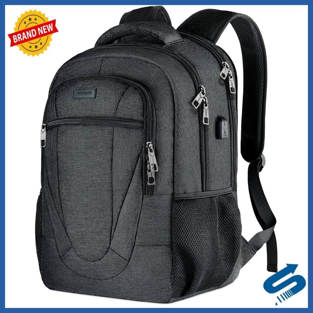 Extra Large Laptop Backpack with USB Port Water Resistant Sturdy Travel Bag